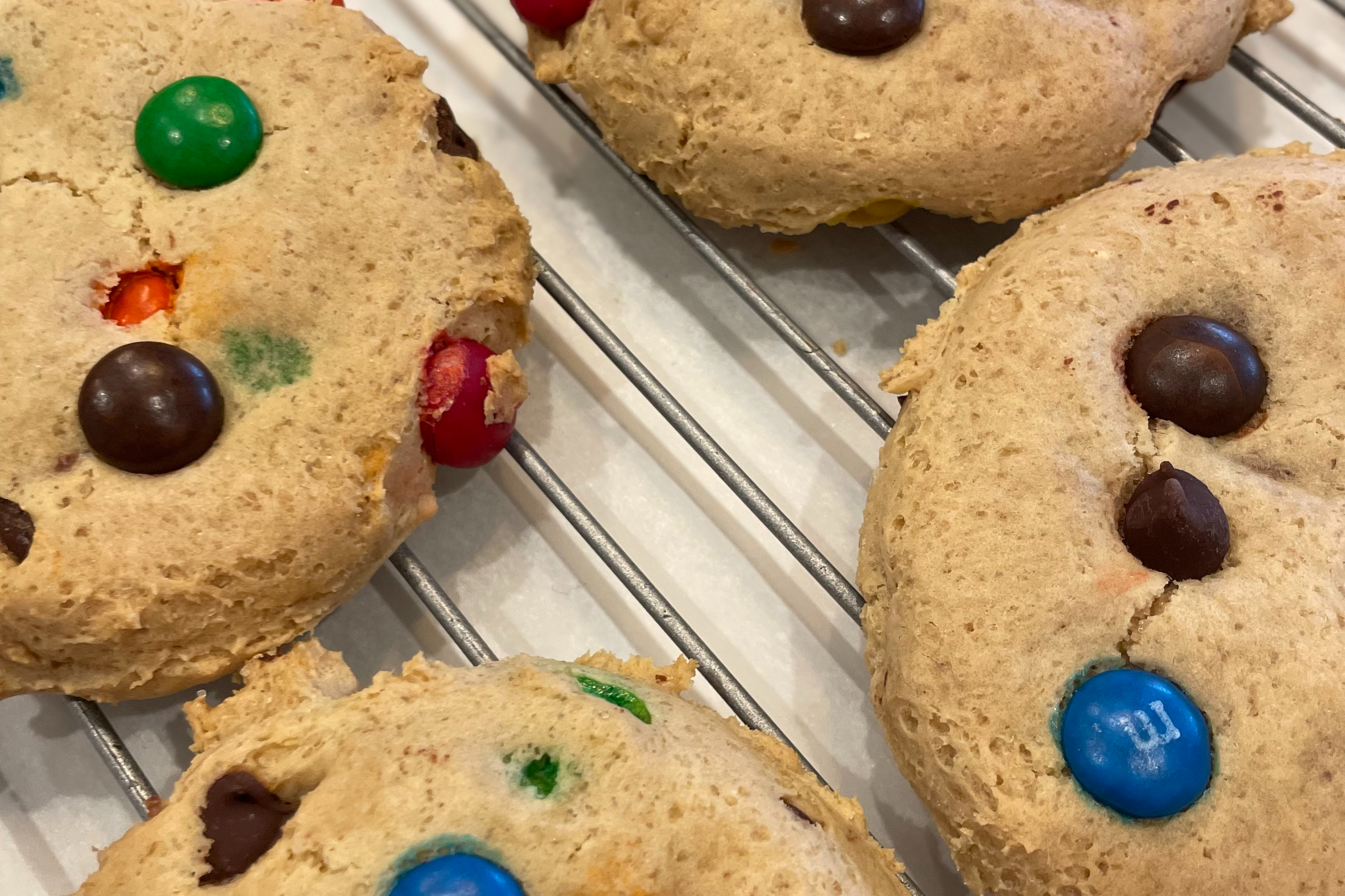 Chocolate Candy Stuffed Cookies - Oversized